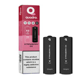 4 in 1 Quadro 2400 Puffs Replacement Pods Box of 10 - Wolfvapes.co.uk-Strawberry Ice