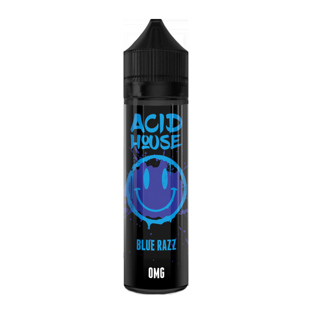 Acid House Shortfill 50ml E-Liquid | 0mg | Wolfvapes - Wolfvapes.co.uk-Blue Razz