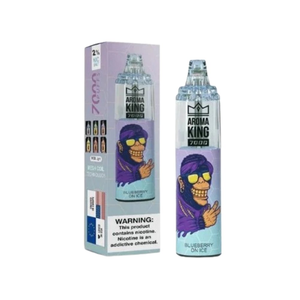 Aroma King 7000 Puffs Disposable Vape kit | 20MG | Wolfvapes - Wolfvapes.co.uk-Blueberry On Ice