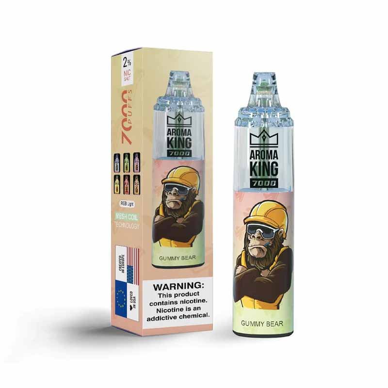 Aroma King 7000 Puffs Disposable Vape kit | 20MG | Wolfvapes - Wolfvapes.co.uk-Gummy Bear