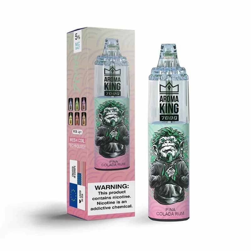 Aroma King 7000 Puffs Disposable Vape kit | 20MG | Wolfvapes - Wolfvapes.co.uk-Pine Colada Rum