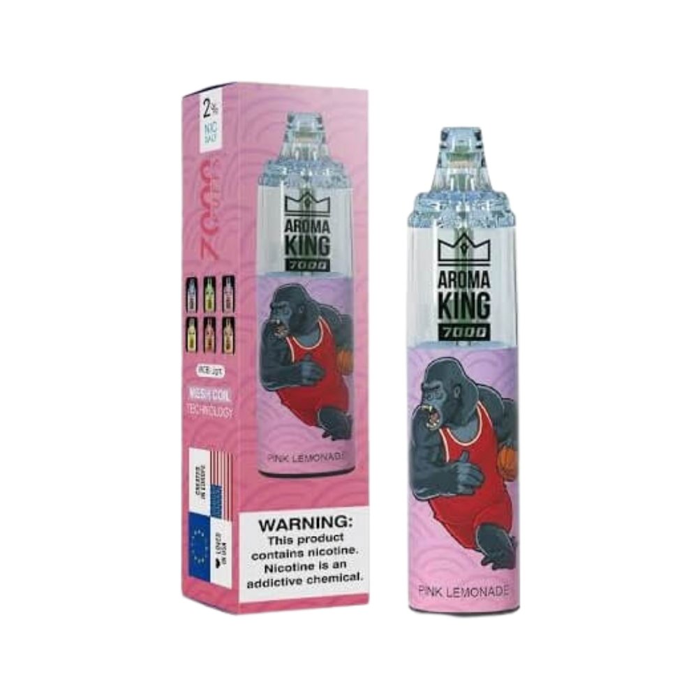 Aroma King 7000 Puffs Disposable Vape kit | 20MG | Wolfvapes - Wolfvapes.co.uk-Pink Lemonade