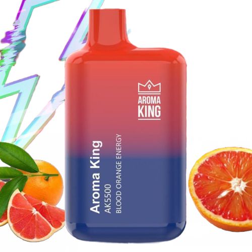 Aroma King AK5500 Disposable Vape Pod Box of 10 - Wolfvapes.co.uk-Blood Orange Energy