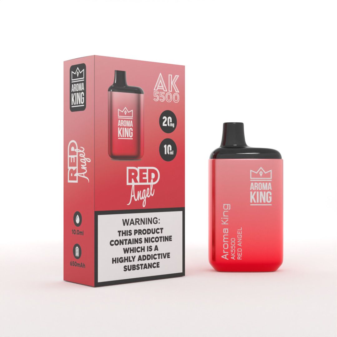 Aroma King AK5500 Metallic Disposable Vape Pod - Wolfvapes.co.uk-Red Angel