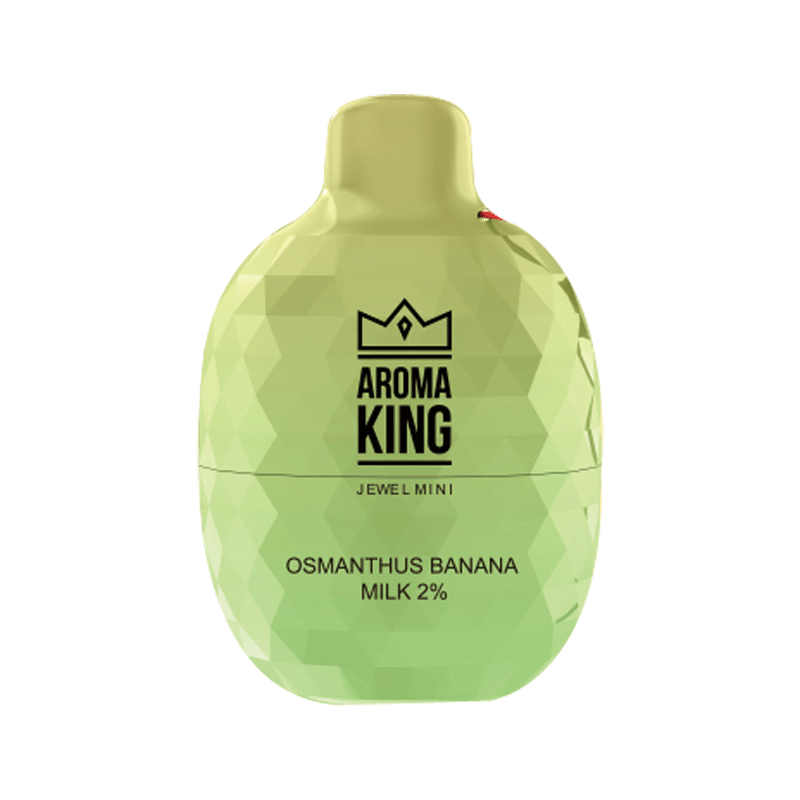 Aroma King Jewel Mini 600 Disposable Vapes Puff Pod Box of 10 - Wolfvapes.co.uk-Osmanthus Banana Milk