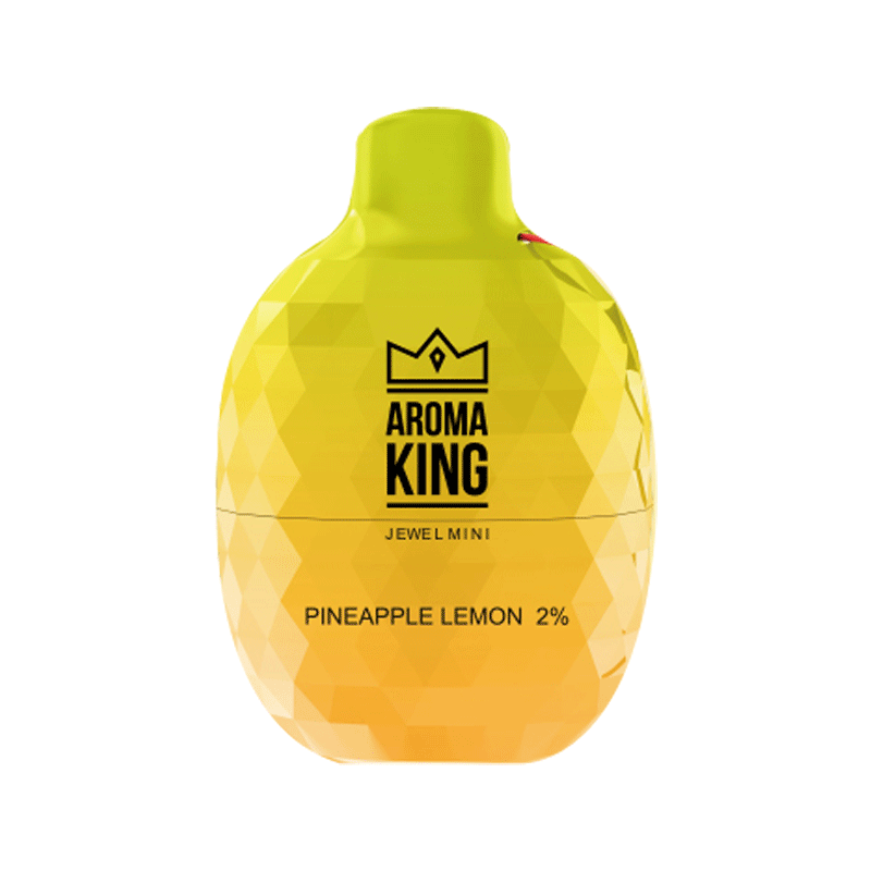 Aroma King Jewel Mini 600 Disposable Vapes Puff Pod Box of 10 - Wolfvapes.co.uk-Pineapple Lemon