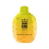 Aroma King Jewel Mini 600 Disposable Vapes Puff Pod Box of 10 - Wolfvapes.co.uk-Pineapple Lemon