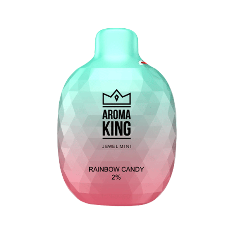 Aroma King Jewel Mini 600 Disposable Vapes Puff Pod Box of 10 - Wolfvapes.co.uk-Rainbow Candy