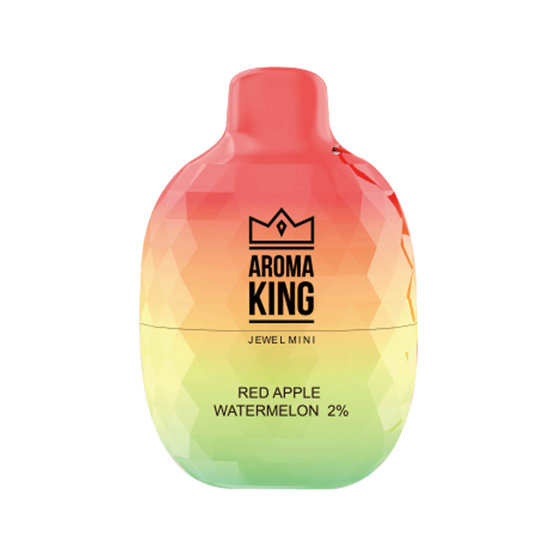 Aroma King Jewel Mini 600 Disposable Vapes Puff Pod Box of 10 - Wolfvapes.co.uk-Red Apple Watermelon