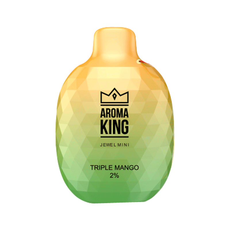 Aroma King Jewel Mini 600 Disposable Vapes Puff Pod Box of 10 - Wolfvapes.co.uk-Triple Mango