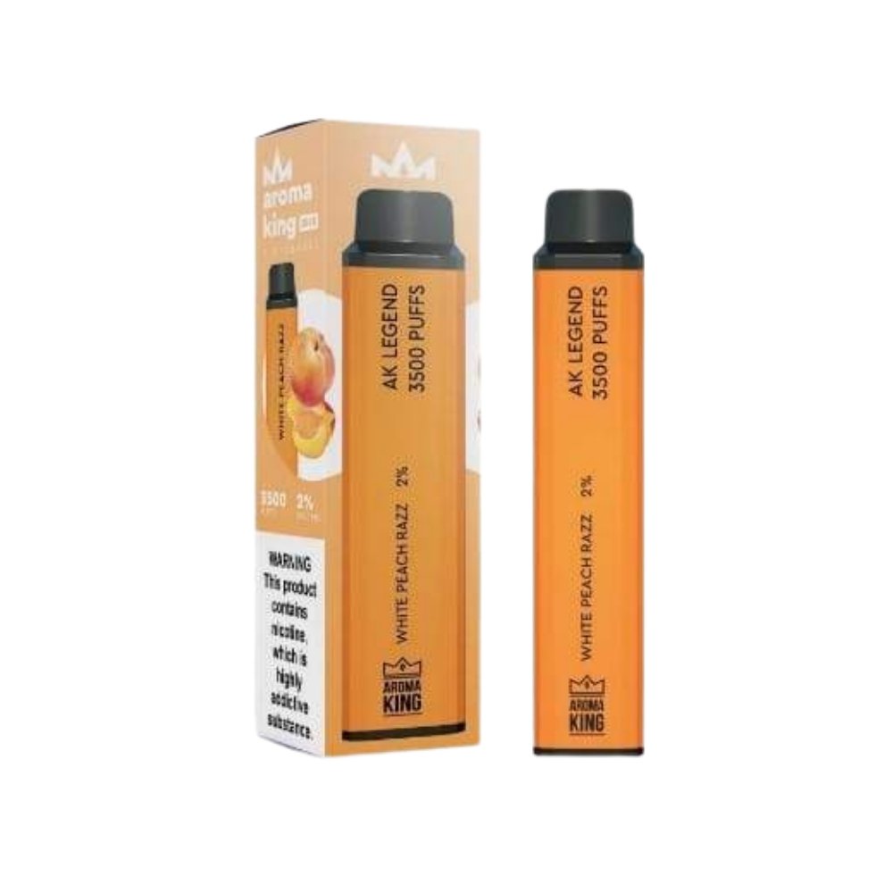 Aroma King Legend 3500 Puffs Disposable Vape | 20MG | Wolfvapes - Wolfvapes.co.uk-White Peach Razz