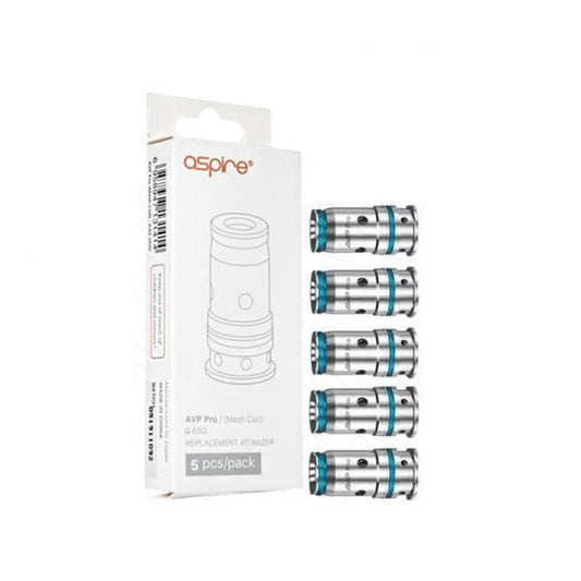 Aspire AVP Pro Replacement Coils | 5 Pack | Wolfvapes - Wolfvapes.co.uk-0.65Ohm MESH
