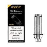 Aspire Cleito Coils 5 Pack | Authentic Aspire Cleito Coils | Wolfvapes - Wolfvapes.co.uk-MESH 0.15 Ohm