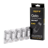 Aspire Cleito Coils 5 Pack | Authentic Aspire Cleito Coils | Wolfvapes - Wolfvapes.co.uk-SS316L 0.4 Ohm