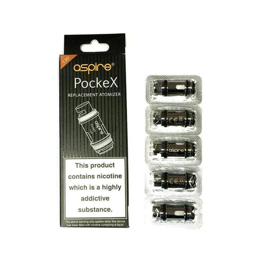Aspire Pockex Coils | 5 Pack | Wolfvapes - Wolfvapes.co.uk-0.6 Ohm