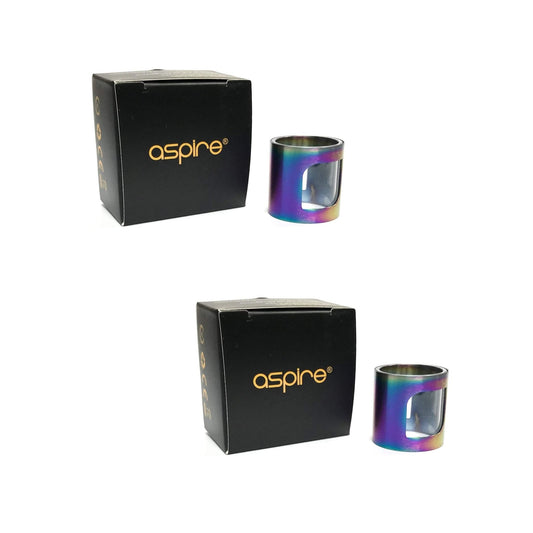 Aspire PockeX Replacement Metal Sleeve Glass | 2 Pack | Wolfvapes - Wolfvapes.co.uk-Rainbow