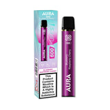 Aura Bar 600 Puffs Disposable Vape By Crystal Prime - Wolfvapes.co.uk-Blueberry Raspberry Cherry
