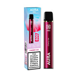 Aura Bar 600 Puffs Disposable Vape By Crystal Prime - Wolfvapes.co.uk-Cherry Ice