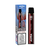 Aura Bar 600 Puffs Disposable Vape By Crystal Prime - Wolfvapes.co.uk-Fizzy Cherry