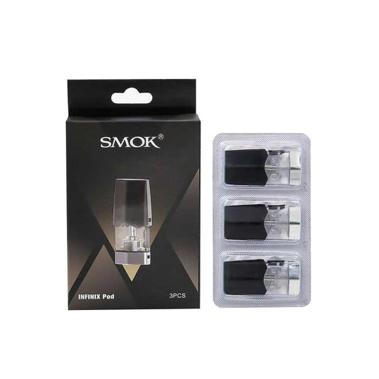 Authentic Smok Infinix Pod Replacement Pods | 3 Pack | Wolfvapes - Wolfvapes.co.uk-