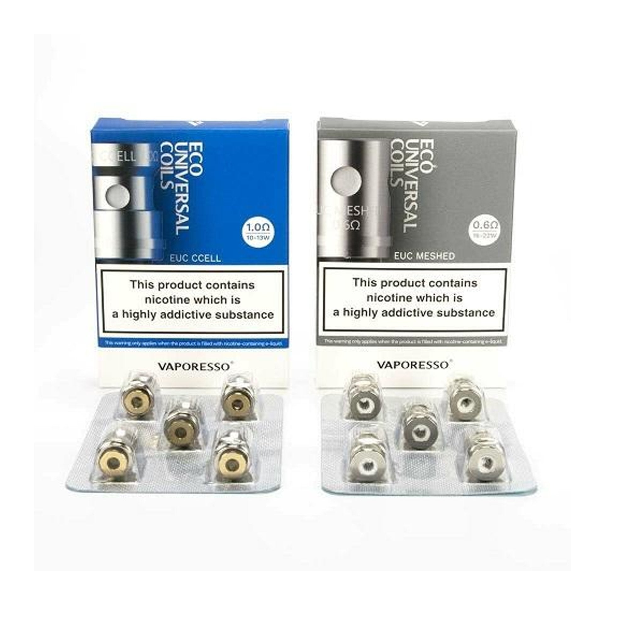 Authentic Vaporesso EUC Meshed Coils | 5 Pack | Wolfvapes - Wolfvapes.co.uk-EUC MESHED COIL 0.6OHM