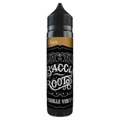 Baccy Roots 50ml Shortfill - Wolfvapes.co.uk-FEUILLE VERTE