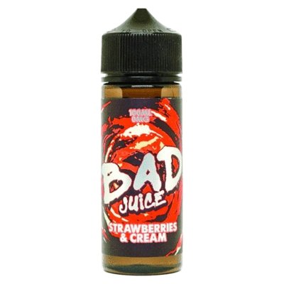 Bad Juice 100ml Shortfill - Wolfvapes.co.uk-Strawberry Cream