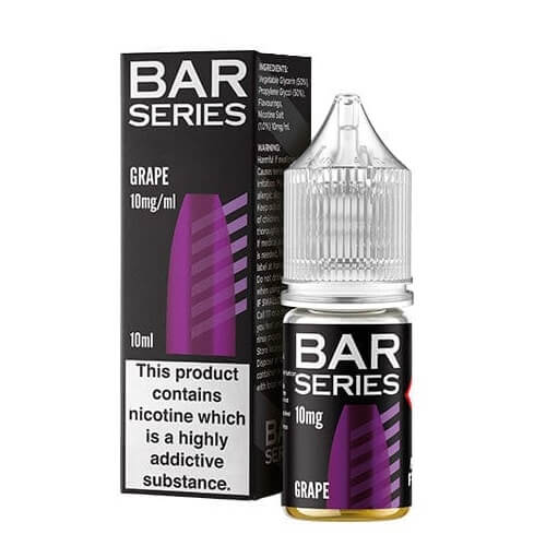 Bar Series E-Liquid Nic Salt 10ml- Pack of 10 - Wolfvapes.co.uk-Grape