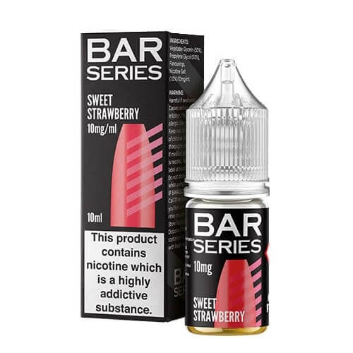 Bar Series E-Liquid Nic Salt 10ml- Pack of 10 - Wolfvapes.co.uk-Sweet Strawberry
