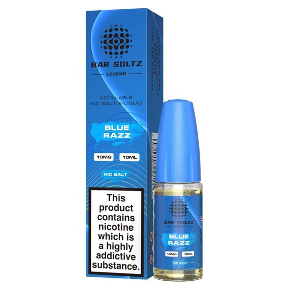 Bar Soltz Legend E-liquids Nic Salts 10ml- Box of 10 - Wolfvapes.co.uk-Blue Razz