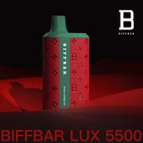 Biffbar Lux 5500 Disposable Vape Pod Box of 10 - Wolfvapes.co.uk-Summer Peach Ice