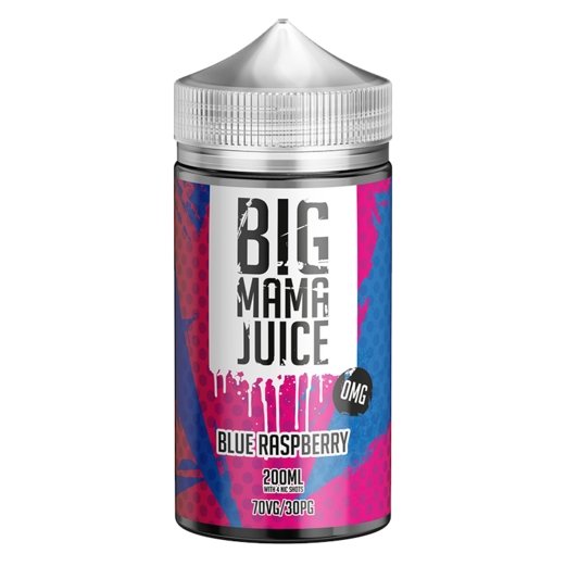 Big Mama Juice 200ml Shortfill - Wolfvapes.co.uk-Blue Raspberry