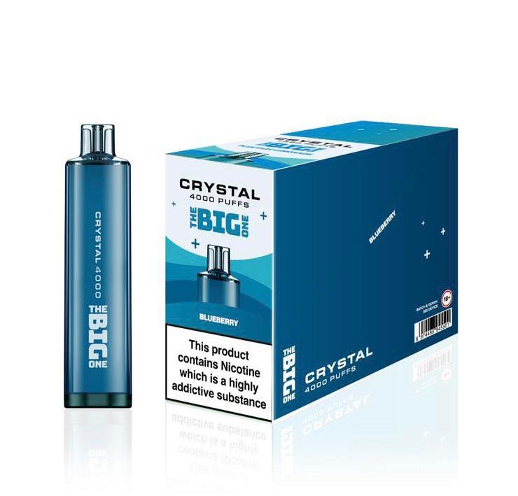 Big One Crystal 4000 Disposable Vape Pod - Wolfvapes.co.uk-Blueberry