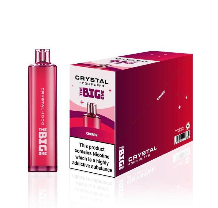 Big One Crystal 4000 Disposable Vape Pod - Wolfvapes.co.uk-Cherry