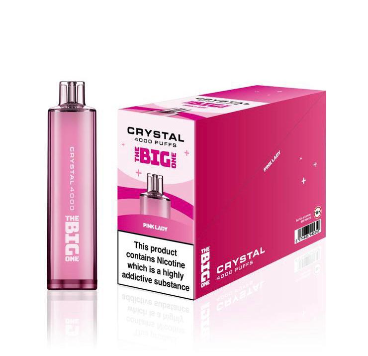 Big One Crystal 4000 Disposable Vape Pod - Wolfvapes.co.uk-Pink Lady