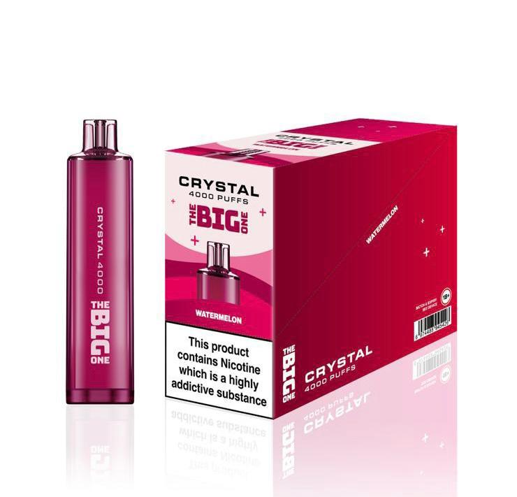 Big One Crystal 4000 Disposable Vape Pod - Wolfvapes.co.uk-Watermelon