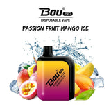 Bou Pro 7000 Puffs Disposable Vape Pod - Box of 10 - Wolfvapes.co.uk-Passion Fruit Mango Ice