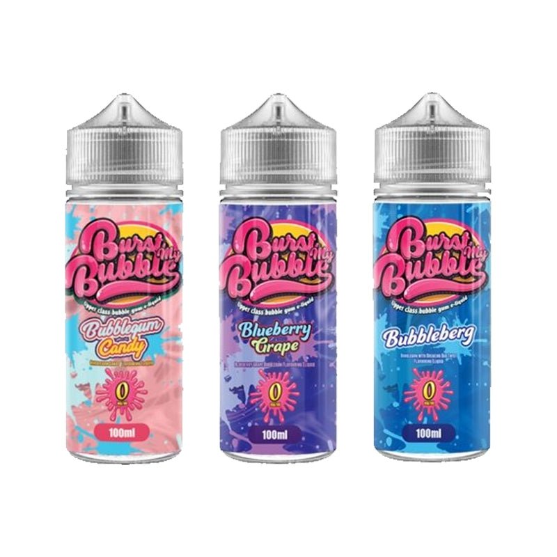 Brust My Bubble 100ml Shortfill - Wolfvapes.co.uk-Blueberry Grape