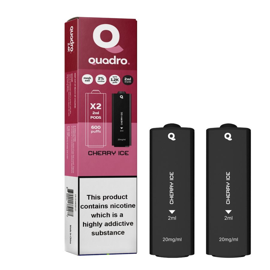 buy 4 in 1 Quadro 2400 Puffs Replacement Pods at Wolfvapes.co.uk