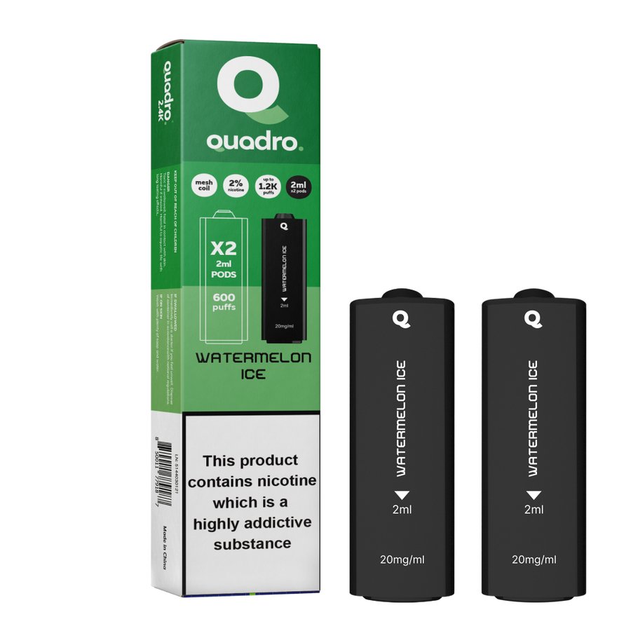 buy 4 in 1 Quadro 2400 Puffs Replacement Pods at Wolfvapes.co.uk