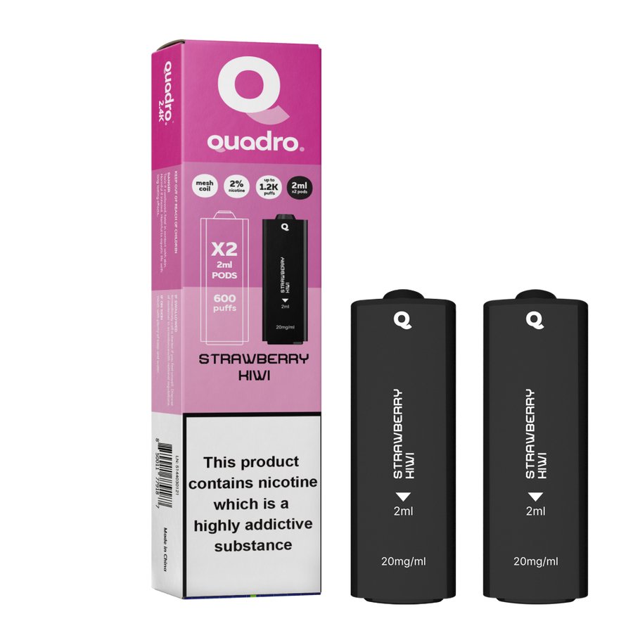 buy 4 in 1 Quadro 2400 Puffs Replacement Pods at Wolfvapes.co.uk