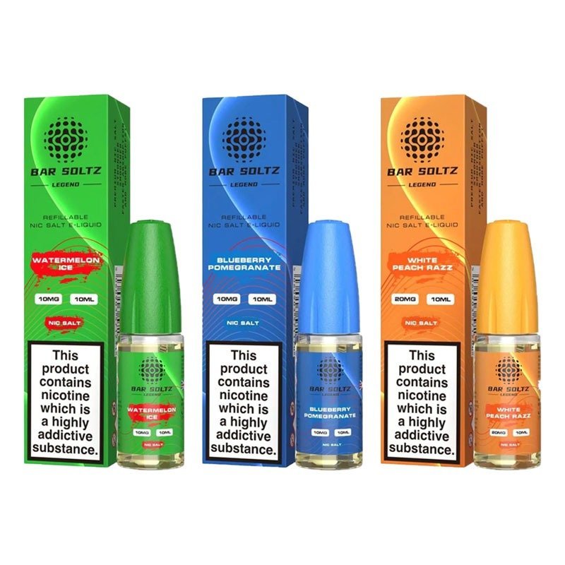 buy Bar Soltz Legend E - liquids Nic Salts 10ml - Box of 10 at Wolfvapes.co.uk