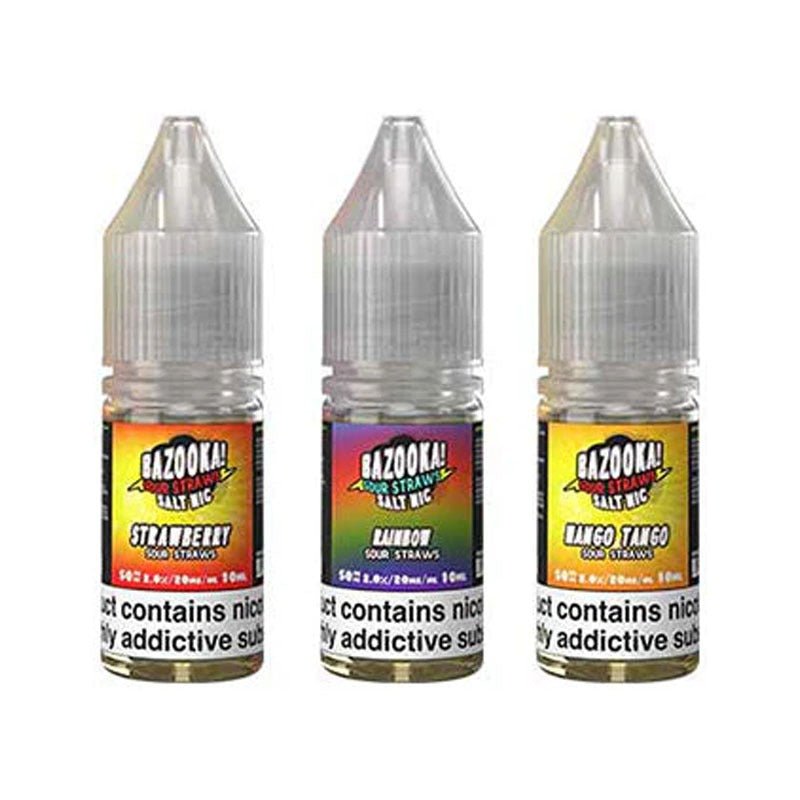 buy Bazooka Sour Straws 10ml Nic Salt at Wolfvapes.co.uk