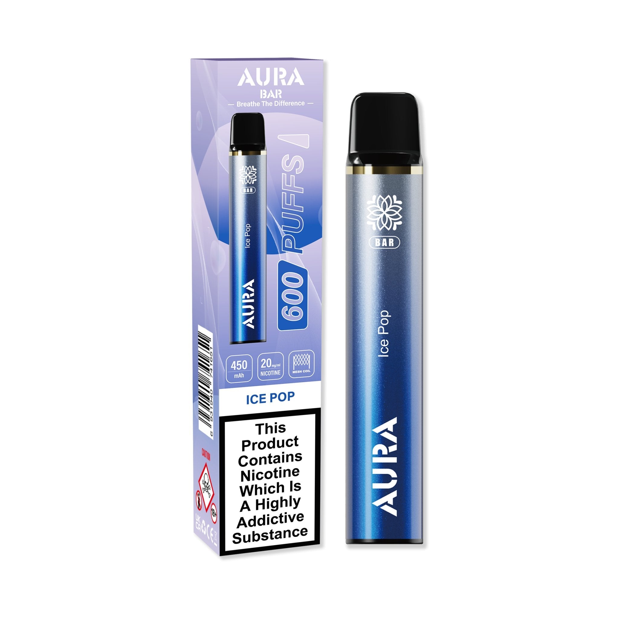 buy Crystal Prime Aura Bar 600 Puff Disposable Vape at Wolfvapes.co.uk