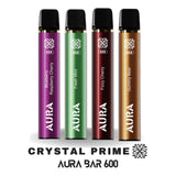 buy Crystal Prime Aura Bar 600 Puff Disposable Vape at Wolfvapes.co.uk