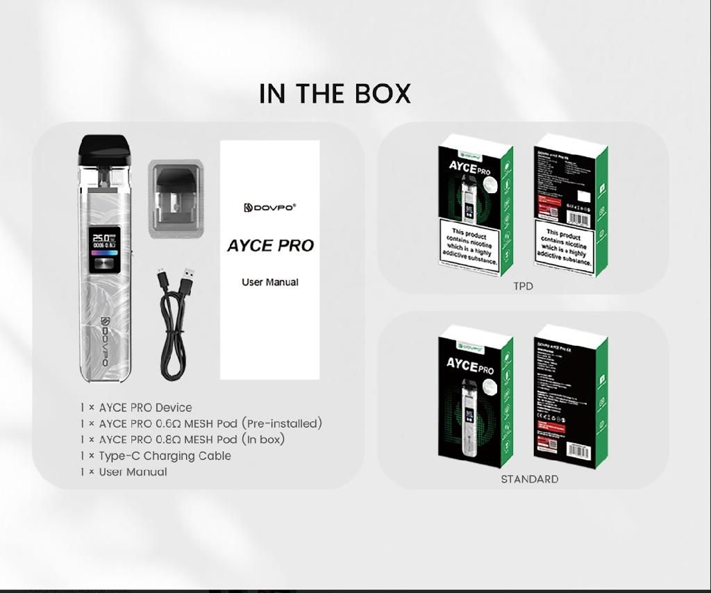 buy DOVPO Ayce Pro Pod Kit at Wolfvapes.co.uk
