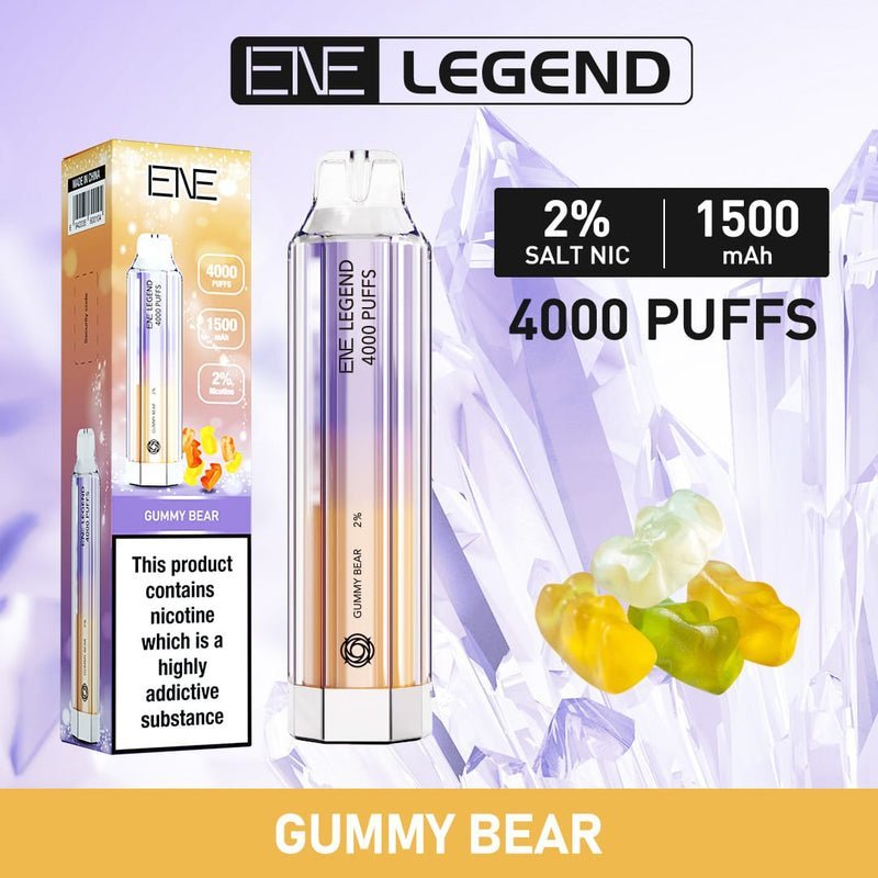 buy ENE Crystal Legend 4000 Disposable Vape Puff Bar Device at Wolfvapes.co.uk