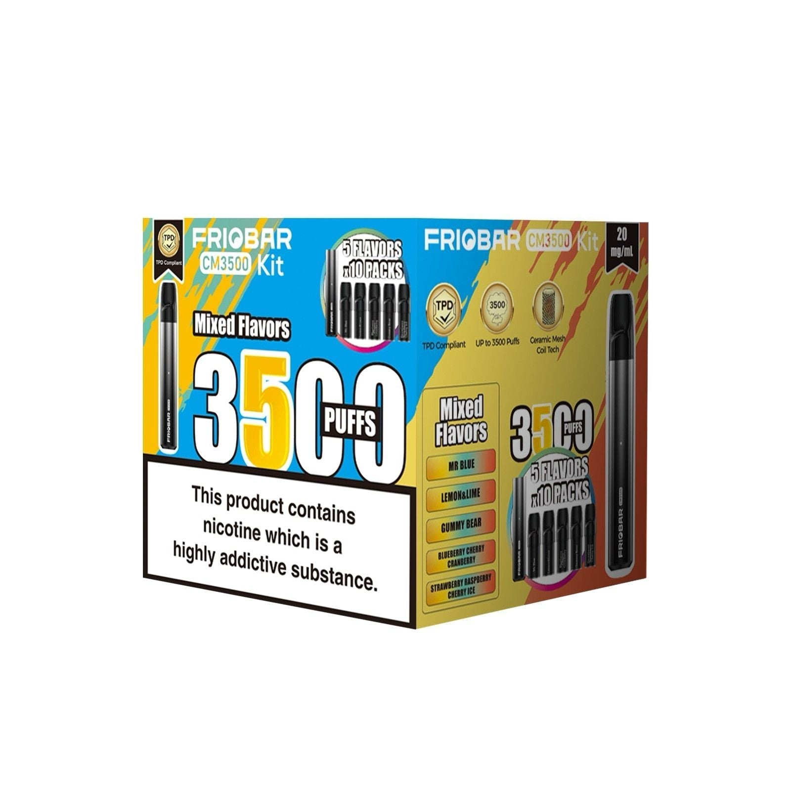 buy Freemax Friobar CM3500 Puffs Pod Sytem Kit at Wolfvapes.co.uk