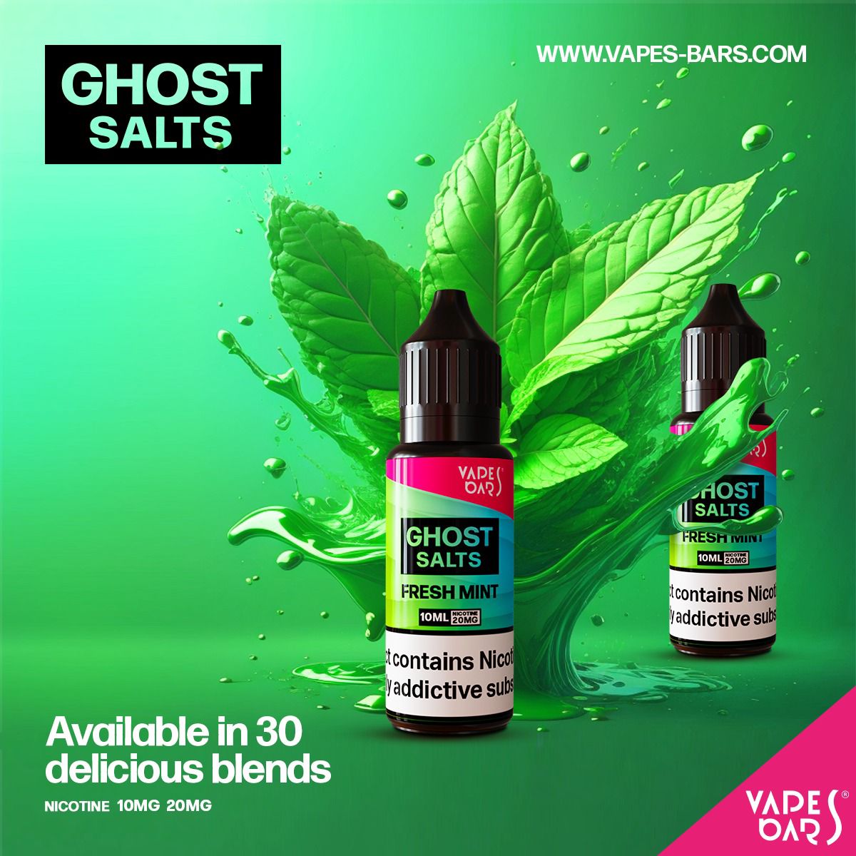 buy GHOST 3500 Nic Salts 10ml - Box of 10 at Wolfvapes.co.uk