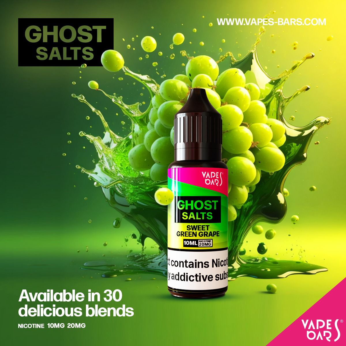 buy GHOST 3500 Nic Salts 10ml - Box of 10 at Wolfvapes.co.uk